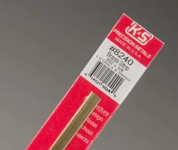 .032 X 1/4" X 12" Brass Strip 370-8240 1
