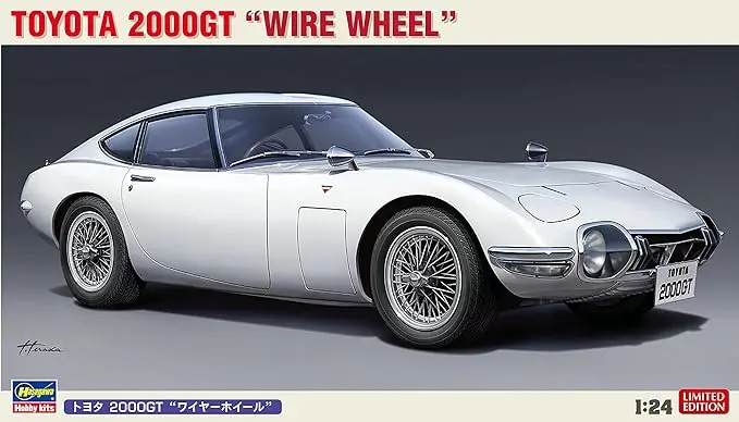 1/24 Toyota 2000Gt Sports Car W/ Wire Style Wheels 1