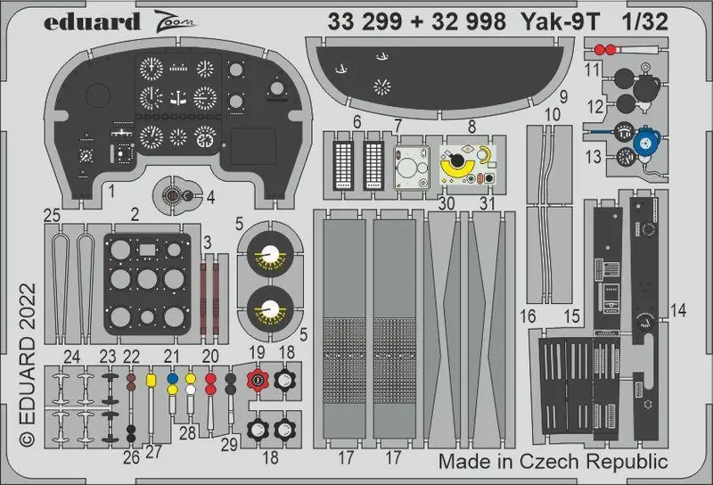 1/32 Details For Yak-9T 1