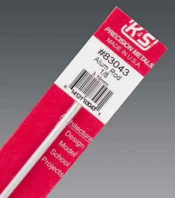 1/8 X 12" Aluminum Rod 1