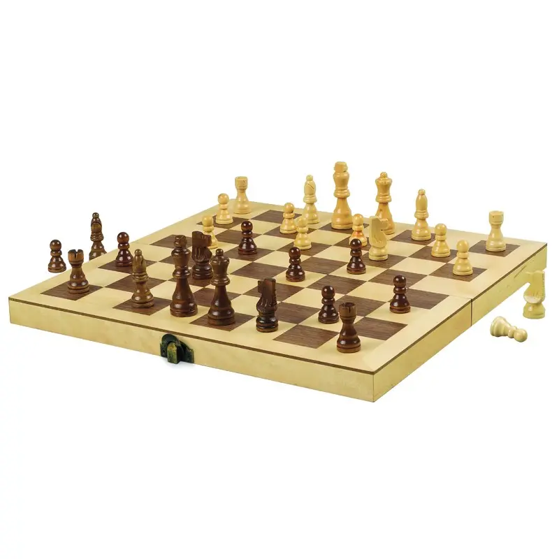 12" Wood Chess Set 1