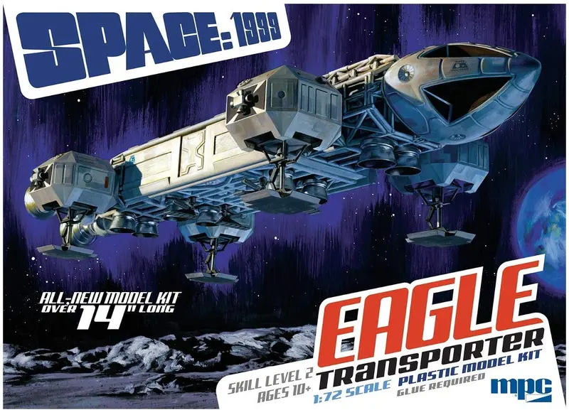 14" Space: 1999 Eagle Transporter (1/72 Scale) Plastic Scifi Model Kit 1