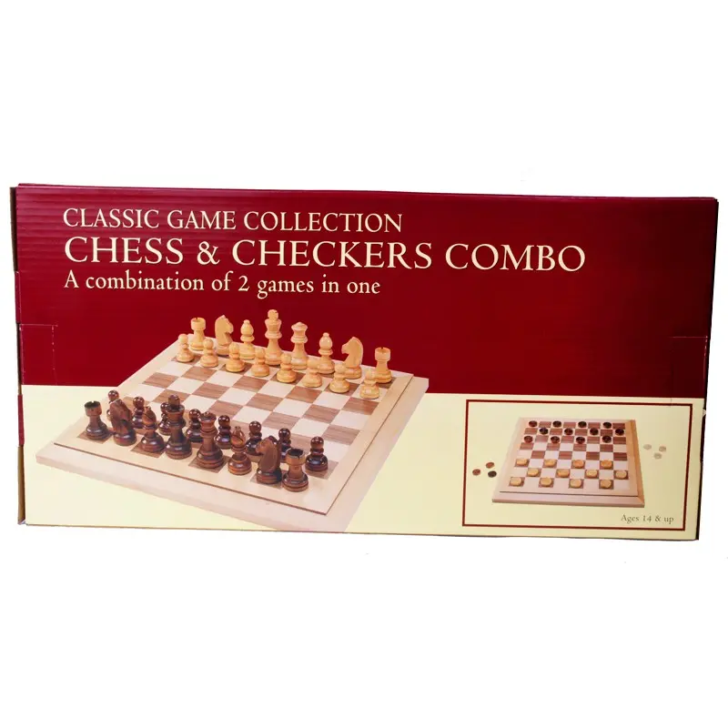 15" Folding Chess & Checker Combo 1
