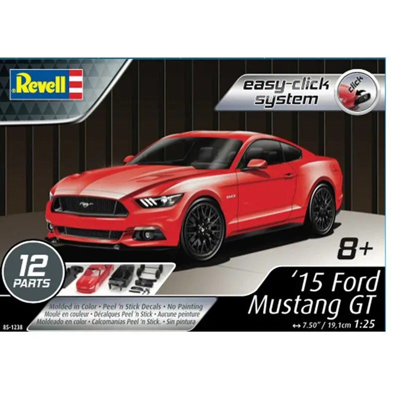 15 Ford Mustang Gt (1/25 Scale) Vehicle Model Kit Rmx851238 1