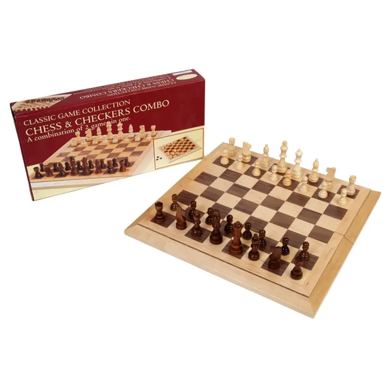 16" Folding Chess & Checkers Combo Set 1