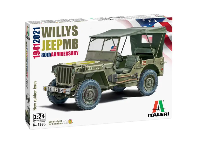1941 Willys Jeep (1/24 Scale) Vehicle Model Kit 1