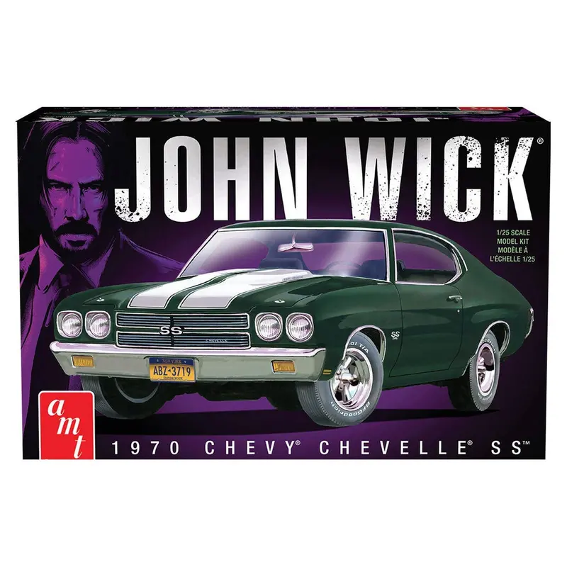 1970 Chevy Chevelle John Wick 1/25 Model Kit 1