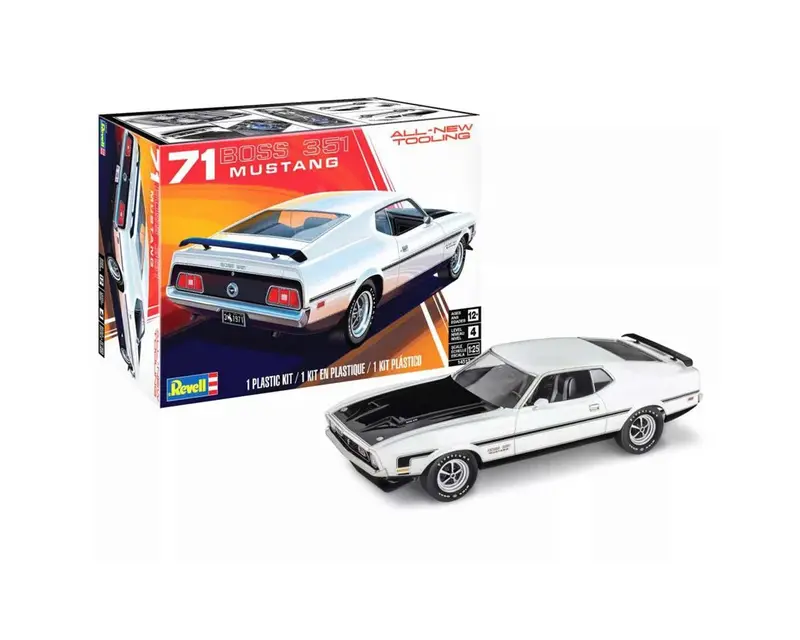 1971 Mustang Boss 351 (1/25 Scale) Vehicle Model Kit Rmx14512 1