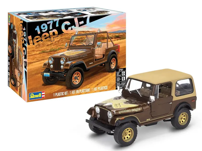 1977 Jeep Cj-7 (1/24 Scale) Vehicle Model Kit 1