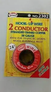 2 Conductor Wire Carded (28 Gauge) 24' 1