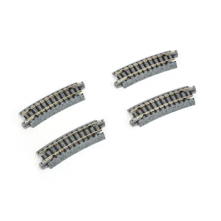 249Mm 9-3/4" Radius Curve 15-Degree Unitrack (4) N Scale Kat20101 1