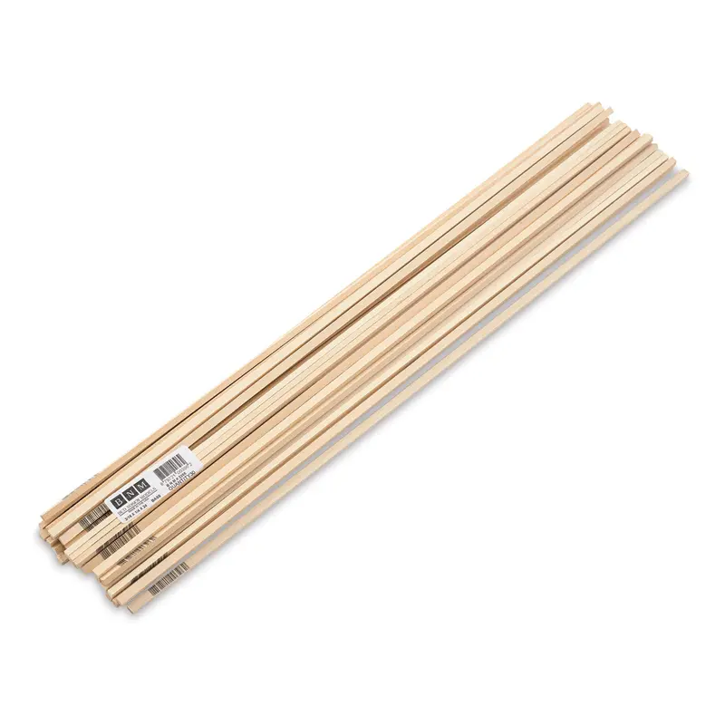 3/16 X 1/4 X 36 Basswood Spar Stock 1