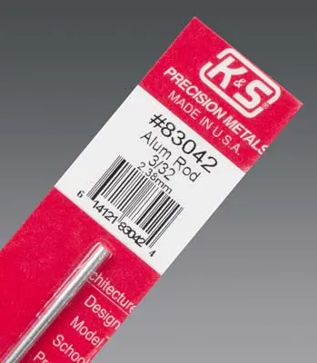 3/32 X 12" Aluminum Rod 1