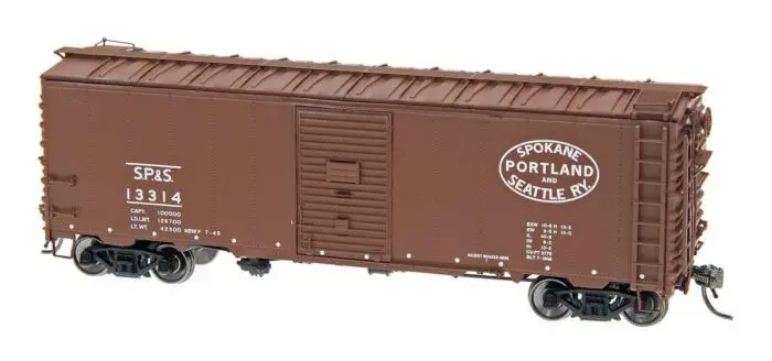 40' 12-Panel Boxcar - Ready To Run -- Spokane, Portland & Seattle (As-Delivered, Boxcar Red, Oval Logo) 1