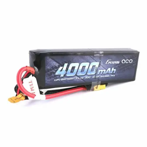 4000Mah 11.1V 50C 3S1p Lipo Battery Pack With  Xt60 1