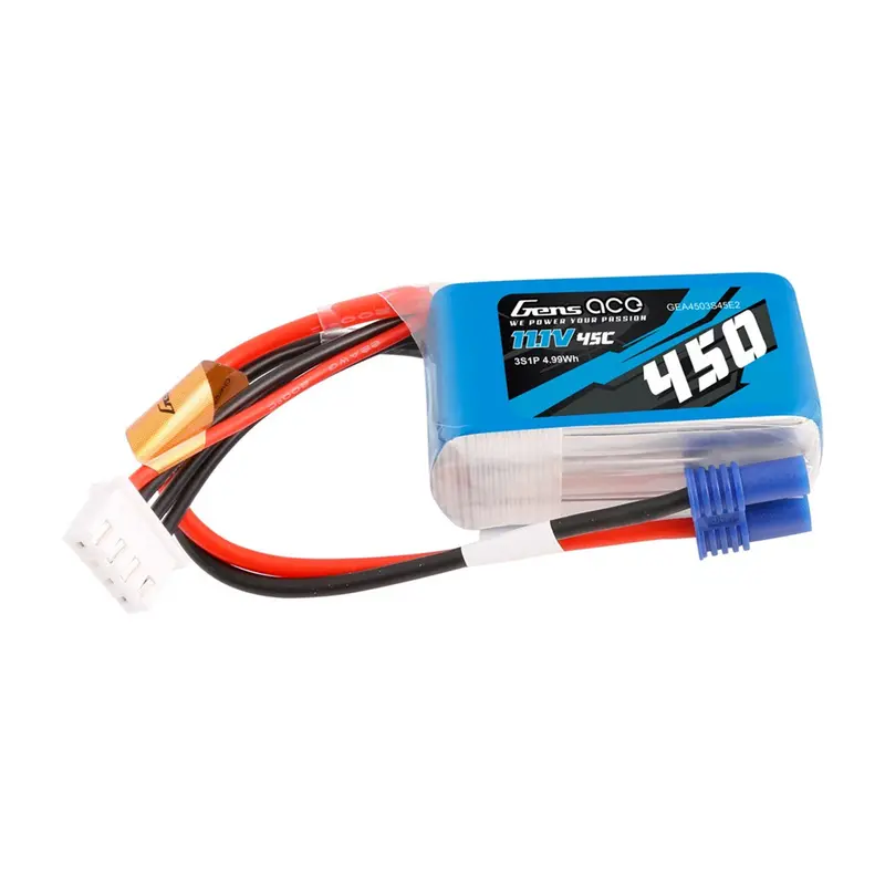 450Mah 3S 11.1V 45C Lipo Battery With Ec2 1