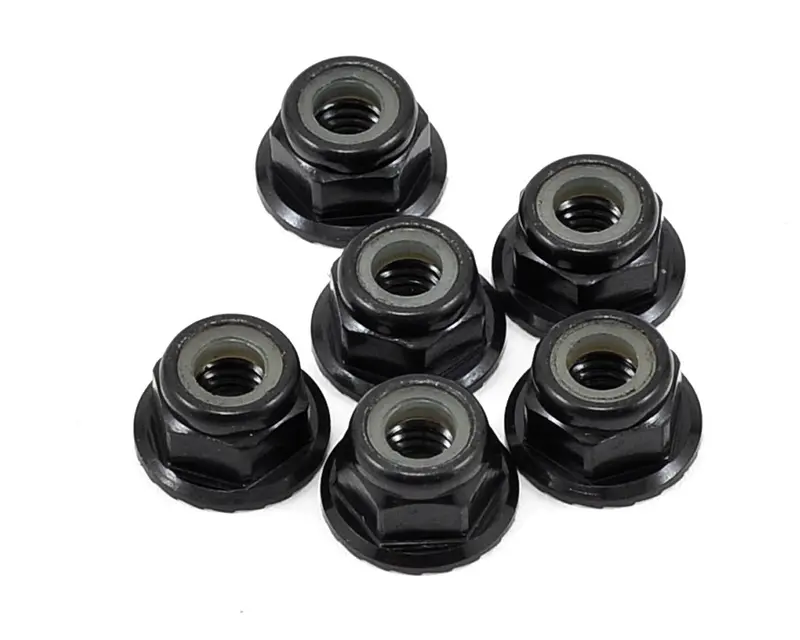 4Mm Aluminum Serrated Lock Nuts (6 Packs) 1