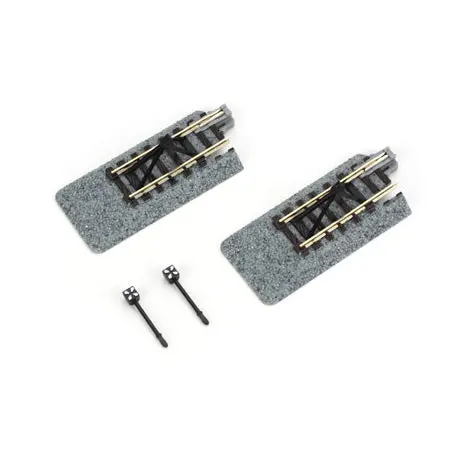 50Mm Straight Roadbed Bumper Track Section (2) N Scale 20-048 1