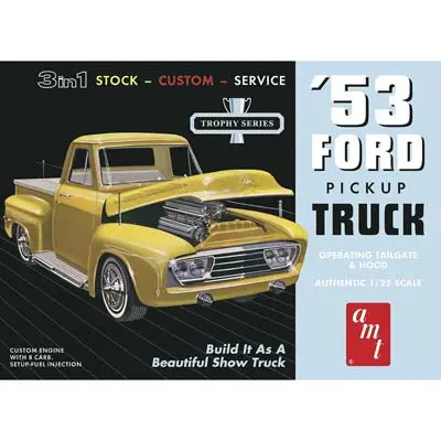 '53 Ford Pickup (1/25 Scale) Plastic Vehicle Model Kit 1