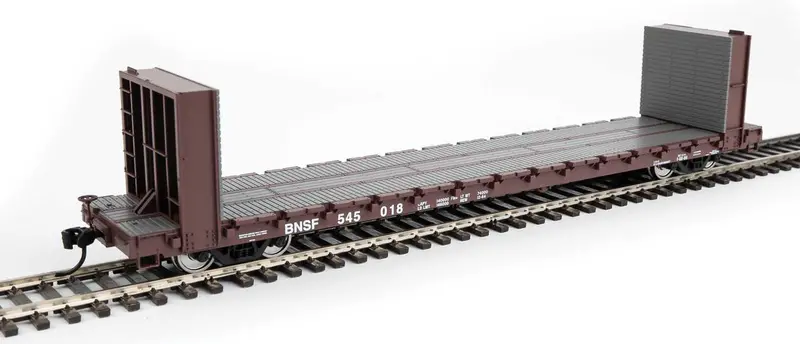 60' Pullman-Standard Bulkhead Flatcar (48' Il) - Ready To Run -- Bnsf #545018 1