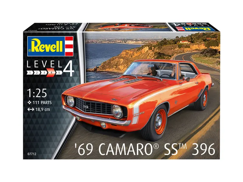 '69 Camaro Ss 396 (1/25  Scale) Vehicle Model Kit 1