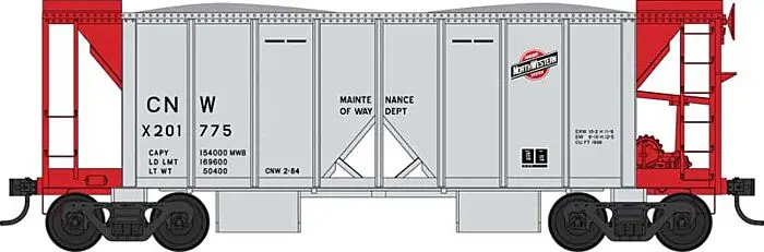 70-Ton Ballast Car With Side Chutes, Chicago And North Western #X201618 1