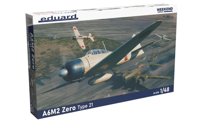 A6m2 Zero Type 21 Weekend Edition (1/48 Scale) Airplane Model Kit 1