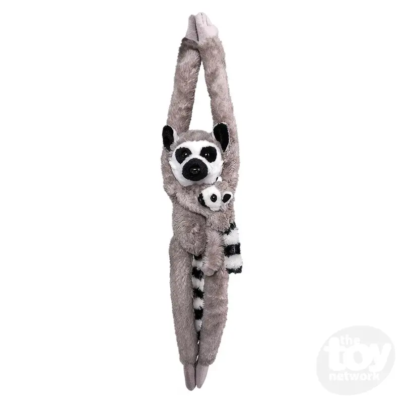 Adventure Planet Mom And Baby Hanging Lemur 28 Inch Plush Figure 1
