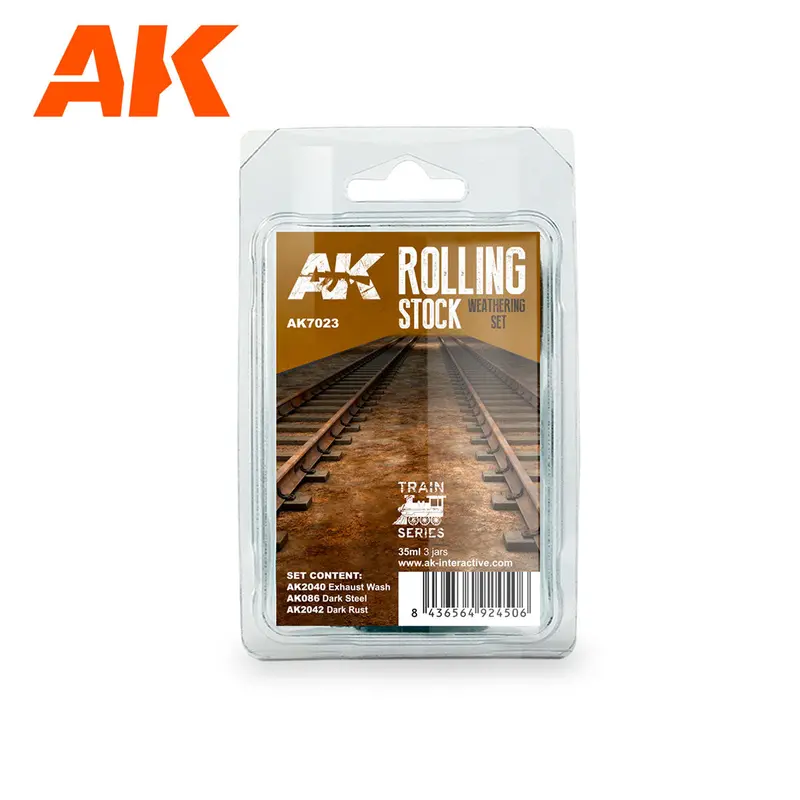 Ak Enamel Rolling Stock Weathering Set 1