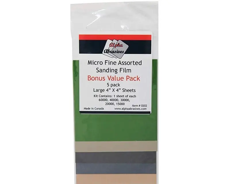 Alpha Abrasives Micro Fine Assorted Sanding Films 202 1
