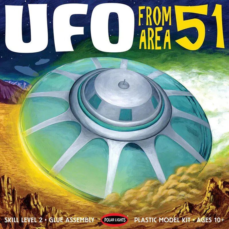 Area 51 Ufo (1/48 Scale) Plastic Science Fiction Model Kit 1