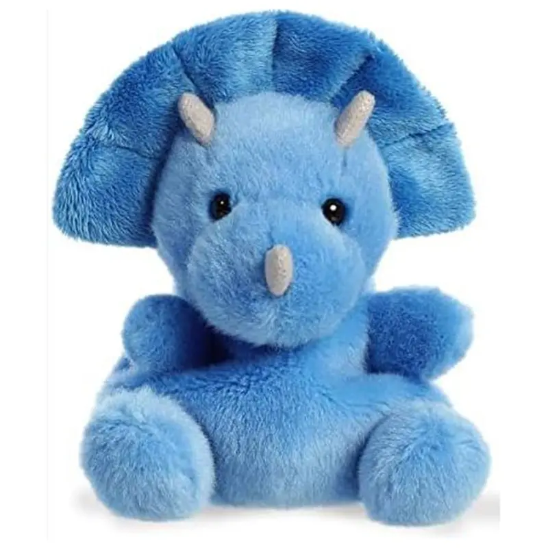 Aurora Palm Pals Tank Triceratops 5 Inch Plush Figure 1
