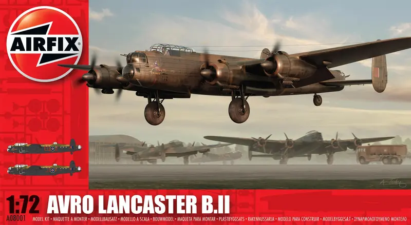 Avro Lancaster Bii (1/72 Scale) Aircraft Model Kit 1
