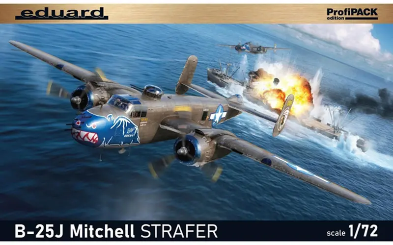 B-25J Mitchell Strafer (1/72 Scale) Airplane Model Kit 1