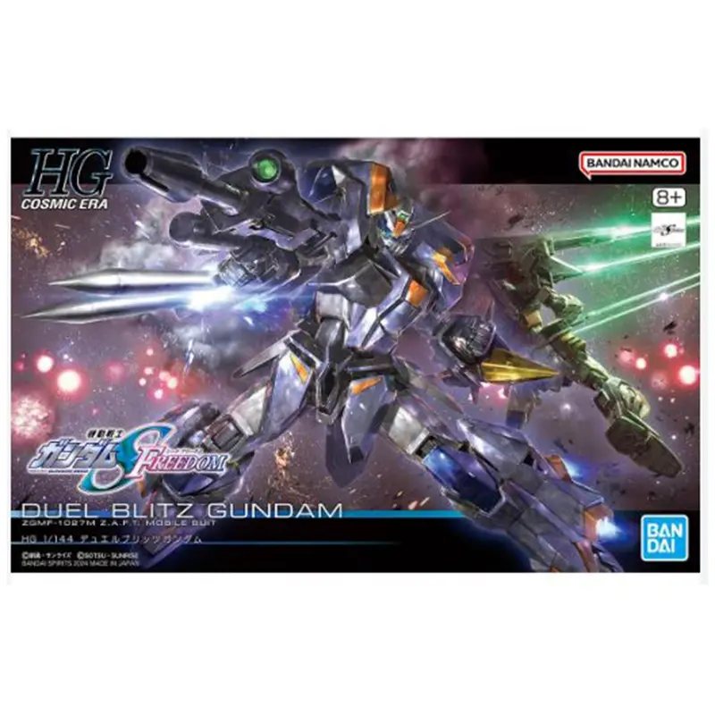 Bandai Mobile Suit Gundam Seed Freedom Hg Cosmic Era Duel Blitz Gundam 1:144 Scale Model Kit 1