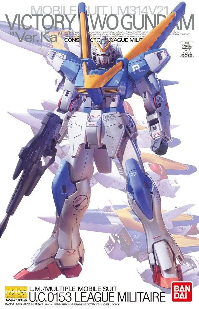 Bandai Victory Gundam Mg V2 Gundam Ver. Ka 100Th Scale Model Kit 1