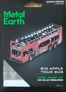 Big Apple Tour Bus Metal Earth Model Kit 1