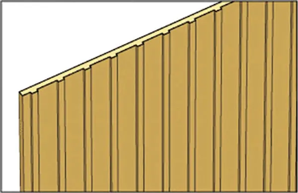 Board & Batten Siding Pkg(2) Each 24 X 3-1/2 X 1/16" -- 1/4" Cap Spacing 1