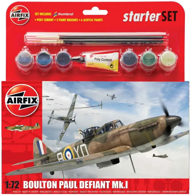Boulton Paul Defiant Mk.I (1/72 Scale) Starter Aircraft  Kit 1
