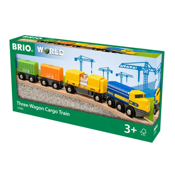 Brio Three-Wagon Cargo Train 1