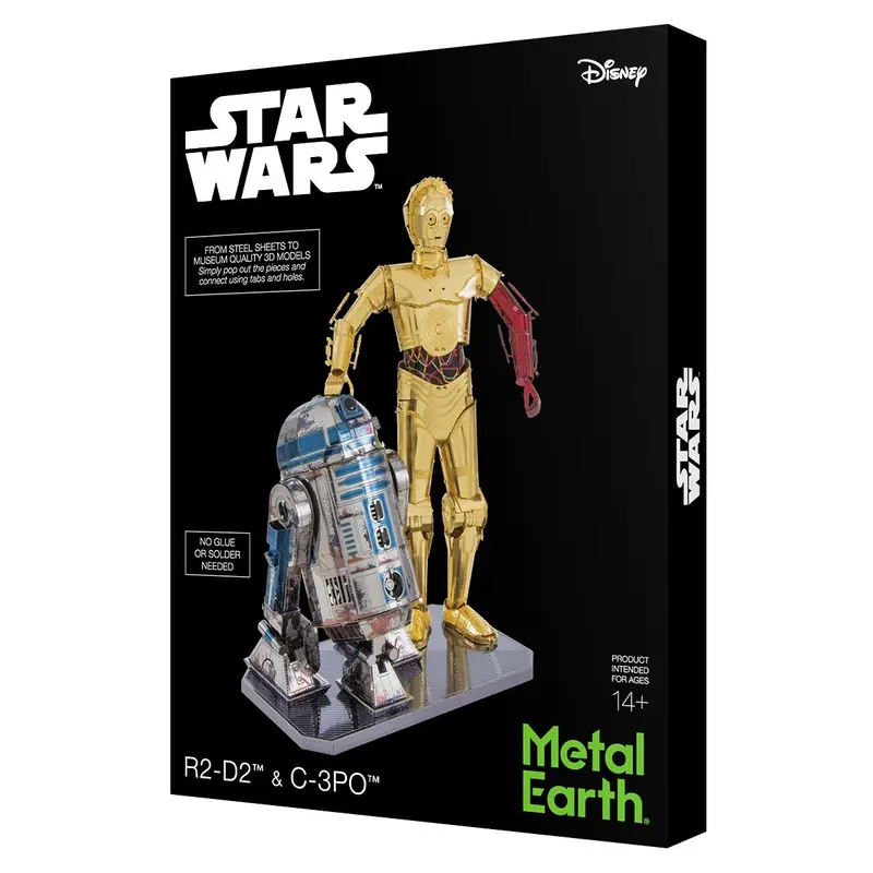 C-3Po & R2-D2 Metal Earth Model Kit 1