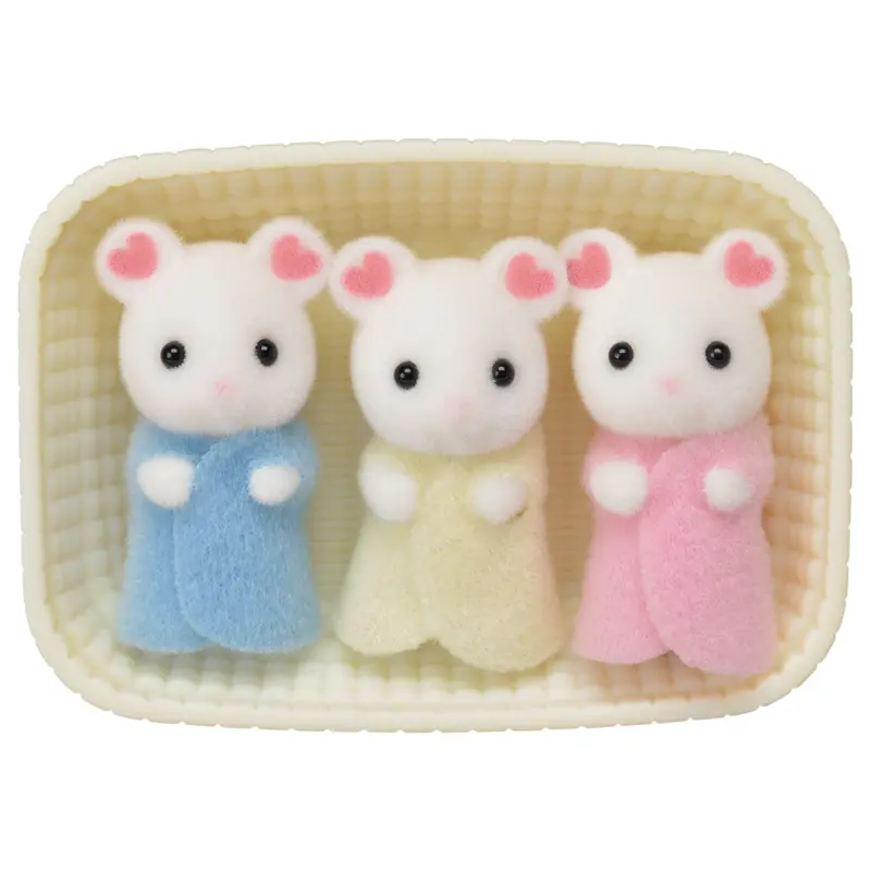 Calico Critters Marshmallow Mouse Triplets 1