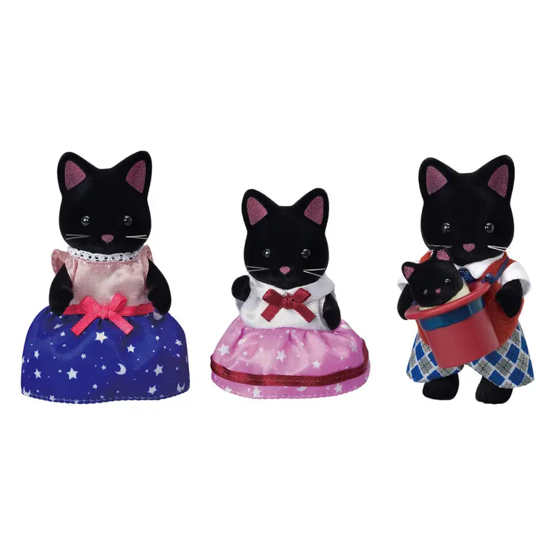 Calico Critters Midnight Cat Family 1
