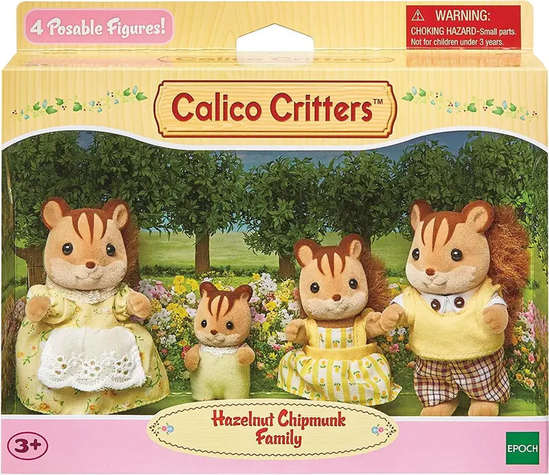 Calico Critters Walnut Squirrel Family 1