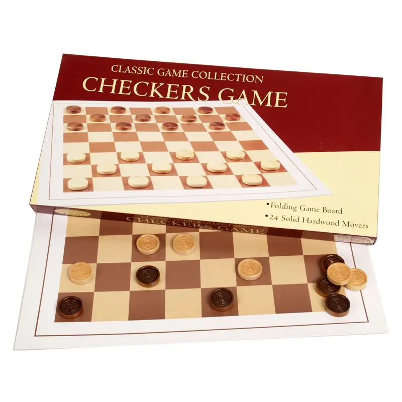 Checker Game With Wood Movers 1