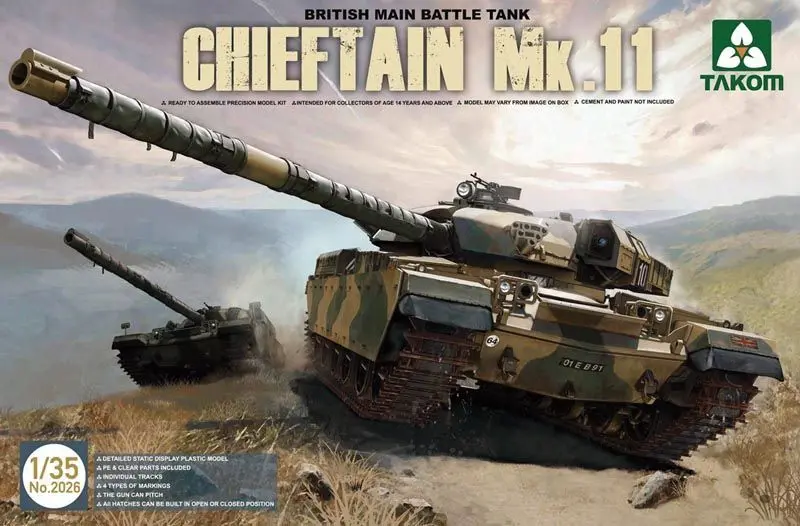 Chieftain Mk.11 (1/35 Scale) Plastic Military Model Kit 1