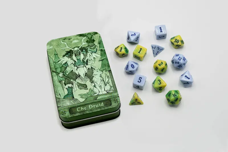 Class-Specific Druid Dice Set (Pathfinder & 5E) 1