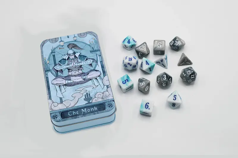 Class-Specific Monk Dice Set (Pathfinder & 5E) 1