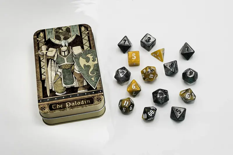 Class-Specific Paladin Dice Set (Pathfinder & 5E) 1