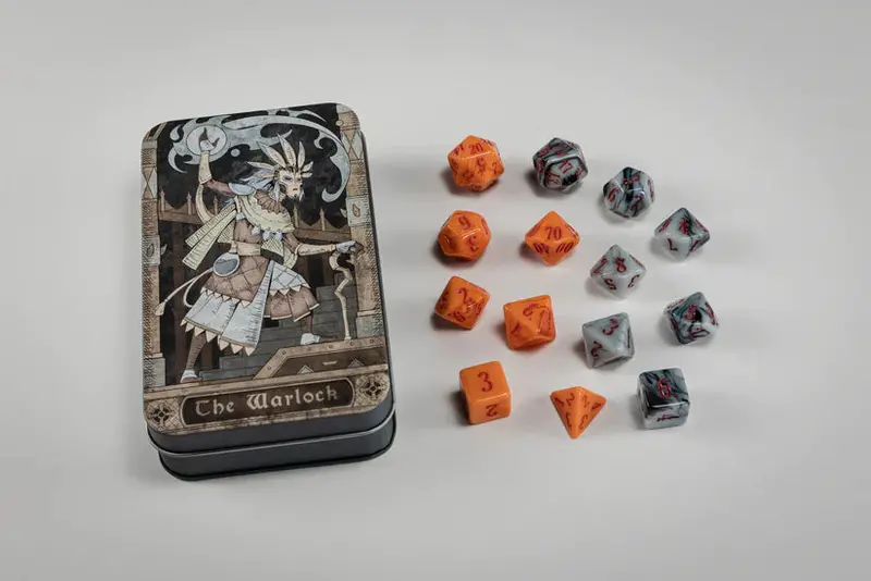 Class-Specific Warlock Dice Set (Pathfinder & 5E) 1